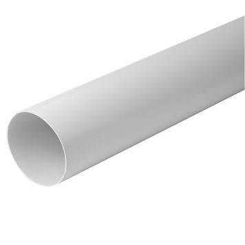 VENTILATIONSRÖR EUROPLAST 0,5M Ø125MM VIT