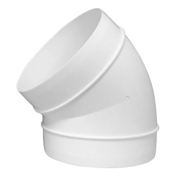BÖJ EUROPLAST 45° Ø125MM VIT