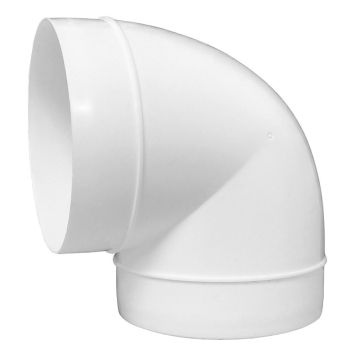 BÖJ EUROPLAST 90° Ø125MM VIT