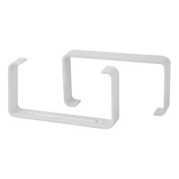 RÖRHÅLLARE EUROPLAST 220X55MM VIT 2-PACK