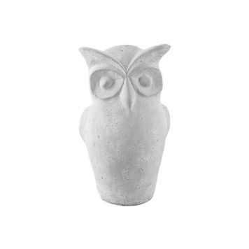 TRÄDGÅRDSFIGUR UGGLA ROBERT 32CM GRÅ 