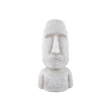 TRÄDGÅRDSFIGUR MOAI 45CM GRÅ 
