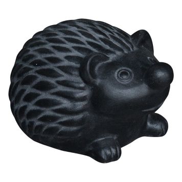TRÄDGÅRDSFIGUR IGELKOTT STICKAN 15CM SVART 