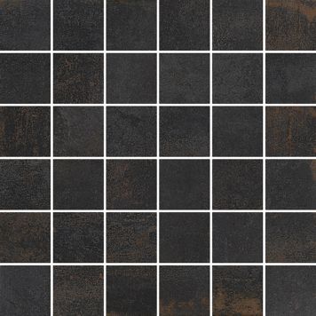 MOSAIK METALLIC BLANC SVART 30X30CM 0,54M2/KRT 