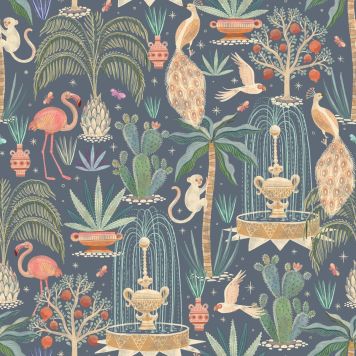 TAPET DESERT GARDEN BLÅ