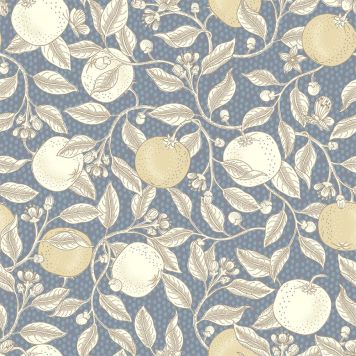 TAPET ORANGE BLOSSOM TEMPLE BLÅ