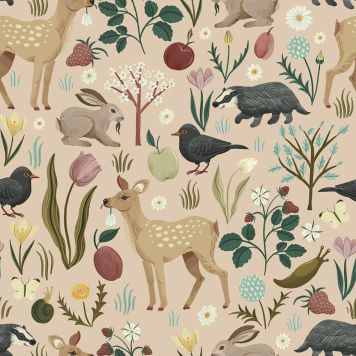 TAPET TRÄDGÅRDSRESTAURANG BEIGE