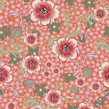 TAPET SPRINGTIME RÖD FLERFÄRGAD