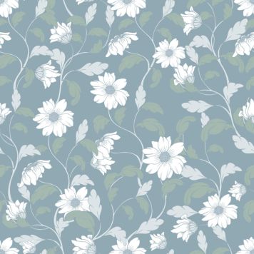 TAPET GLORIA PETROL GREEN BLÅ