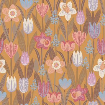 TAPET VÅRLÖKAR OCKRA