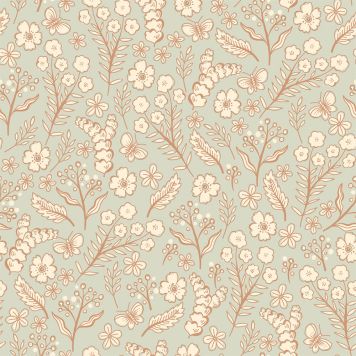 TAPET MEADOW MINT BEIGE