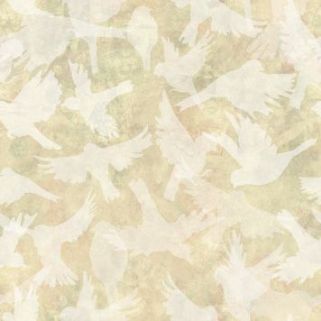 TAPET FÅGLAR WHEAT GUL