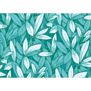 TAPET JUNGLE GRÖNBLÅ