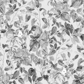 TAPET MAGNOLIA SVARTVIT