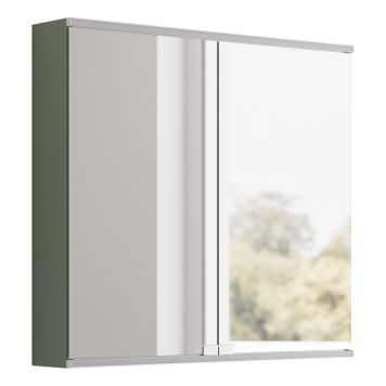 SPEGELSKÅP CAMARGUE ERA KULÖR LED MED ELUTTAG 80CM SALVIA