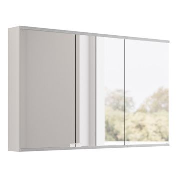 SPEGELSKÅP CAMARGUE ERA KULÖR LED MED ELUTTAG 120CM MATT VIT