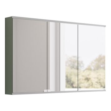 SPEGELSKÅP CAMARGUE ERA KULÖR LED MED ELUTTAG 120CM SALVIA