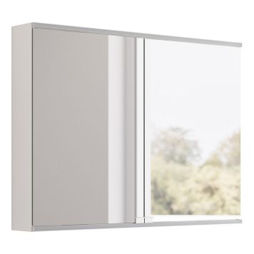 SPEGELSKÅP CAMARGUE ERA KULÖR LED MED ELUTTAG 100CM MATT VIT