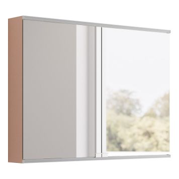 SPEGELSKÅP CAMARGUE ERA KULÖR LED MED ELUTTAG 100CM APRIKOS