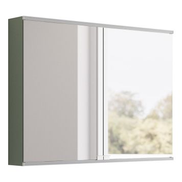 SPEGELSKÅP CAMARGUE ERA KULÖR LED MED ELUTTAG 100CM SALVIA