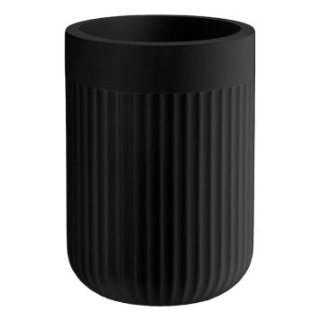 TANDBORSTMUGG BESLAGSBODEN RÄFFLAD SVART