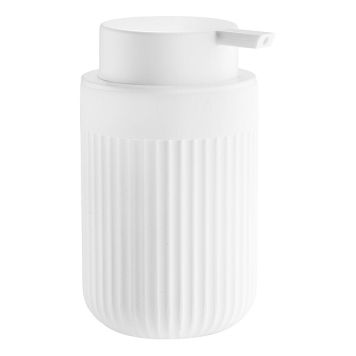 TVÅLPUMP BESLAGSBODEN RÄFFLAD VIT