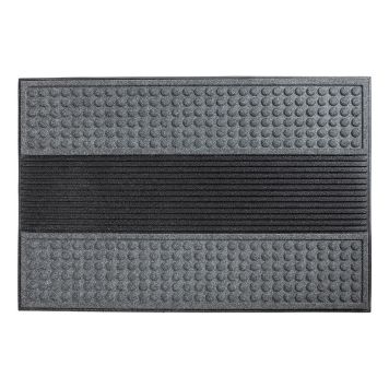 DÖRRMATTA RECAL SCRAPE'N BRUSH 120X80CM GRÅ