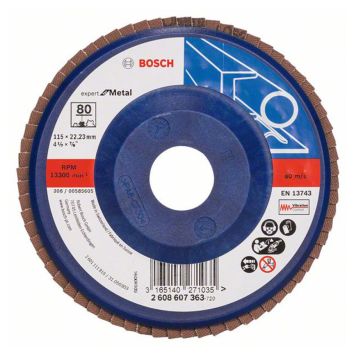 LAMELLSLIPSKIVA BOSCH 115MM K80