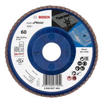 LAMELLSLIPSKIVA BOSCH 125MM K60