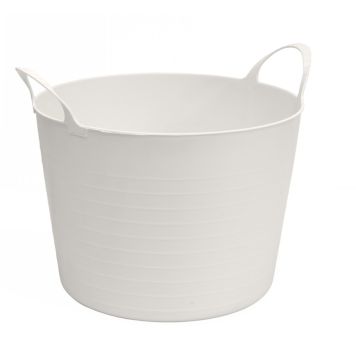 TRÄDGÅRDSKORG VENTURA FLEXI 40L VIT