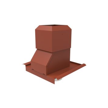 VENTILATIONSHUV STÄLLBAR TILL 2-KUPIG LERTEGELTAKPANNA TEGELRÖD