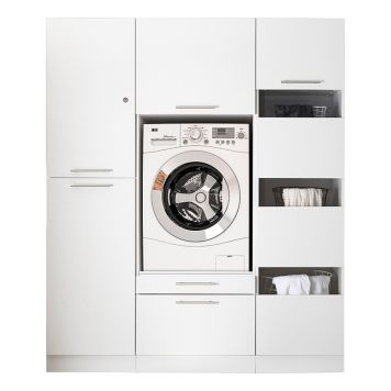 TVÄTTMASKINSSKÅP RESPEKTA CLARA HWRSET11BO 3 DELAR 167,4CM