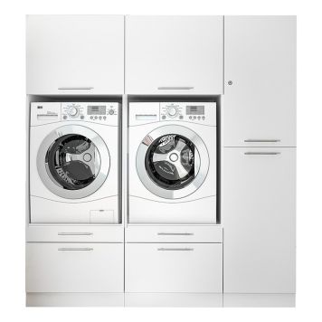 TVÄTTMASKINSSKÅP RESPEKTA CLARA MED HÖGSKÅP 184,8CM