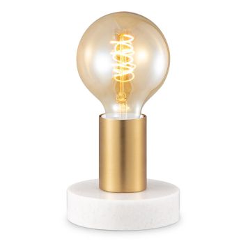 BORDSLAMPA HOME SWEET HOME STEN MARMOR GULD