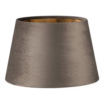 LAMPSKÄRM HOME SWEET HOME SAMMET 20CM GRÅ/GULD