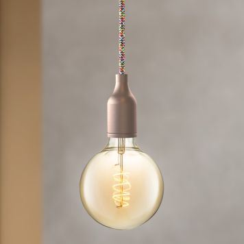 TAKLAMPA HOME SWEET HOME TEXTIL KABEL 30MX0.75MM FLERFÄRGAD