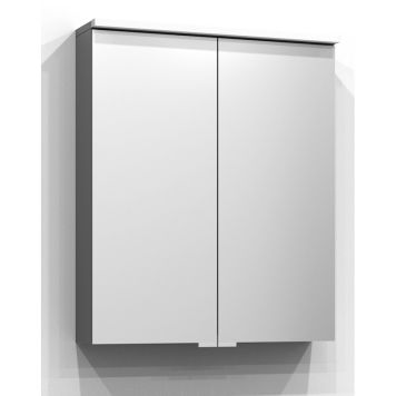 SPEGELSKÅP SVEDBERGS BLOC LED U-BELYSNING UTTAG GRÅ 60CM