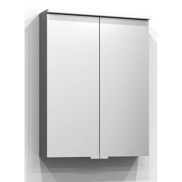 SPEGELSKÅP SVEDBERGS BLOC LED U-BELYSNING UTTAG GRÅ 55CM