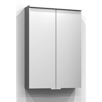 SPEGELSKÅP SVEDBERGS BLOC LED U-BELYSNING UTTAG GRÅ 50CM