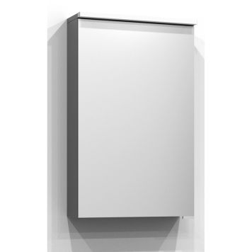 SPEGELSKÅP SVEDBERGS BLOC LED U-BELYSNING UTTAG GRÅ 45CM