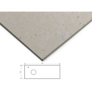 BÄNKSKIVA SVEDBERGS KVARTS VÄNSTER 160X46CM