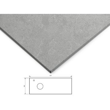 BÄNKSKIVA SVEDBERGS GLIMMER VÄNSTER 120X45CM