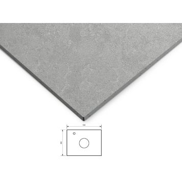 BÄNKSKIVA SVEDBERGS GLIMMER CENTER 60X45CM