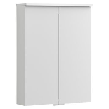 SPEGELSKÅP SVEDBERGS BLOC LED UTTAG VIT 55CM