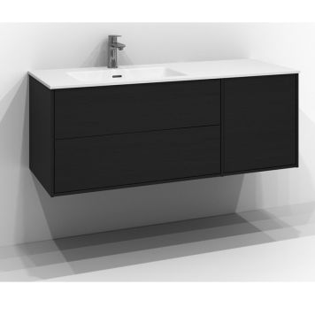 TVÄTTSTÄLLSSKÅP SVEDBERGS EPOS PLAN 2+1LV SVART ASK 120X45CM