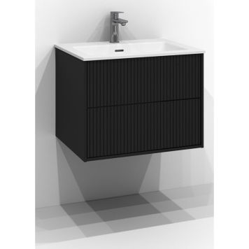 TVÄTTSTÄLLSSKÅP SVEDBERGS EPOS RAND PUSH 2L SVART ASK 60X45CM