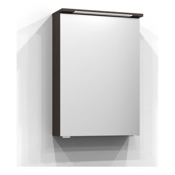 SPEGELSKÅP SVEDBERGS SKURU S/U LED MED UTTAG BRUN ASK 50CM