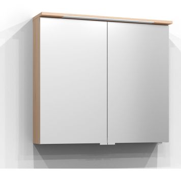 SPEGELSKÅP SVEDBERGS SKURU S/U LED J-UTTAG EK 80CM