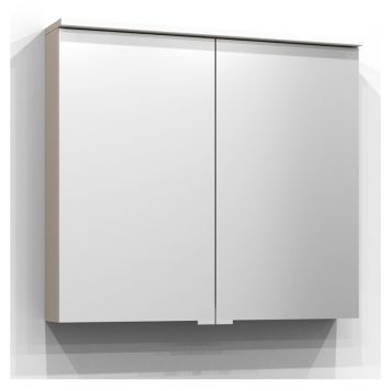 SPEGELSKÅP SVEDBERGS SAREK S/U-LED J-UTTAG SAND 80CM