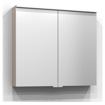 SPEGELSKÅP SVEDBERGS SAREK S/U-LED UTTAG SAND 80CM
